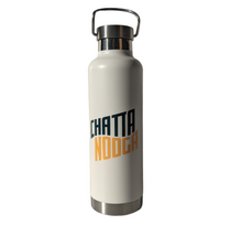 Load image into Gallery viewer, White powder finish 24 oz. water bottle wide mouth