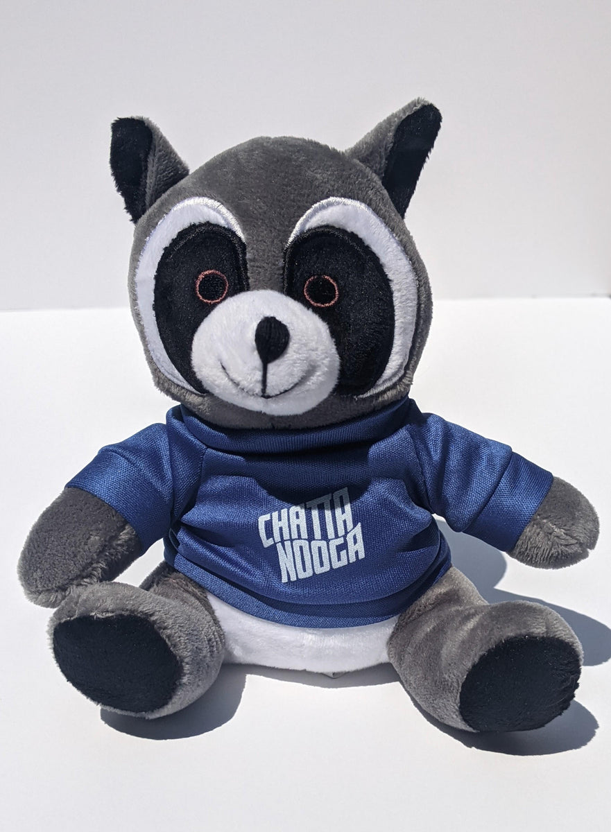 blue raccoon stuffed animal