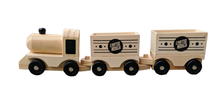 Load image into Gallery viewer, Wood toy train Chattanooga Choo Choo Glenn Miller kids natural