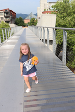 Load image into Gallery viewer, Kid t-shirt child youth size Holmberg bridge Hunter Museum and Edwin Hotel Bluff View Art District