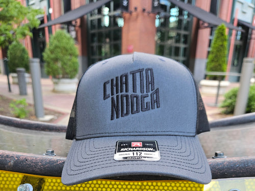 Chattanooga official trucker hat gray and black Richardson