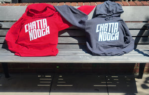 Deep Red and Charcoal Gray Chattanooga Hoodie