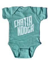 Load image into Gallery viewer, Mint green infant creeper onesie Chattanooga Baby souvenir
