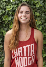 Load image into Gallery viewer, Brick Red running hiking Chattanooga Racerback  Tank Top
