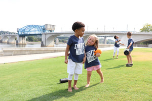 Market Street Bridge Chattanooga Riverside T-shirt youth child size souvenir gift sweet kid and kids playing outside