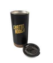 Cargar imagen en el visor de la galería, Cork bottom insulated Chattanooga mug coffee hot or cold
