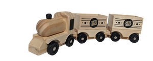 Wood toy train natural Chattanooga gift Glenn Miller Choo Choo